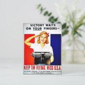 Wwii Flying2 Briefkaart (Staand voorkant)