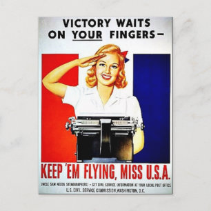 Wwii Flying2 Briefkaart