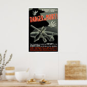 WWII Frankrijk Poster 1944 Openbare Waarschuwing b (Keuken)