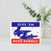 WWII geeft ze beide vaten Briefkaart (Staand voorkant)
