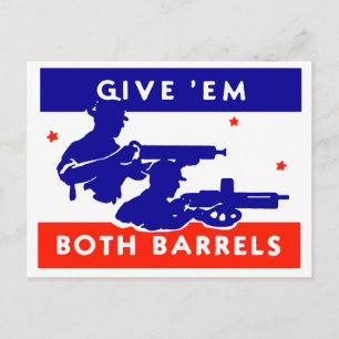 WWII geeft ze beide vaten Briefkaart