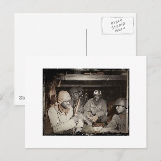 WWII Geneesmiddelen wachten Briefkaart (Voorkant / Achterkant)