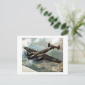 WWII German Bf-110 in Flight Briefkaart (Staand voorkant)