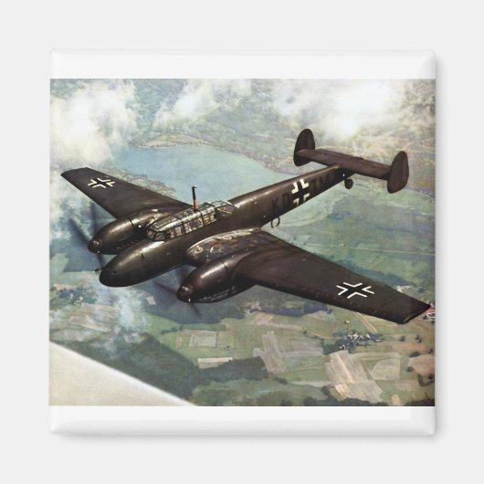 WWII German Bf-110 in Flight Magneet (Voorkant)