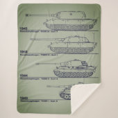 WWII GERMAN TANKS SHERPA DEKEN (Voorkant)