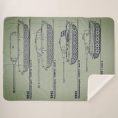 WWII GERMAN TANKS SHERPA DEKEN (Voorkant (horizontaal))