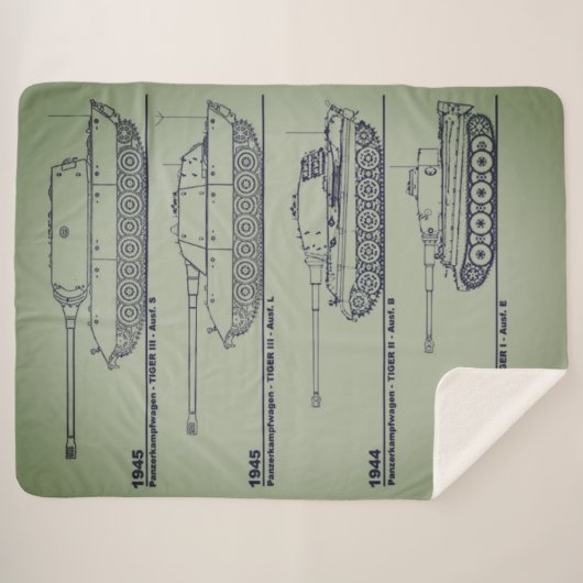 WWII GERMAN TANKS SHERPA DEKEN (Voorkant (horizontaal))