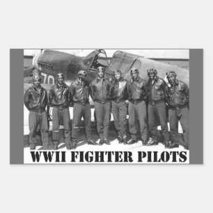 WWII GEVECHTSPLOEGEN RECHTHOEKIGE STICKER