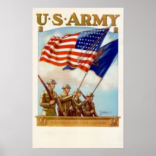 WWII Guardian of the Colors Poster (Voorkant)