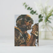 WWII Gunner Briefkaart (Staand voorkant)