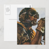 WWII Gunner Briefkaart (Voorkant / Achterkant)