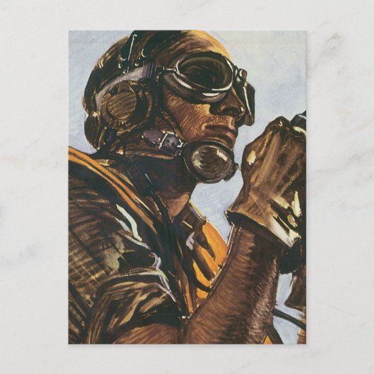 WWII Gunner Briefkaart (Voorkant)