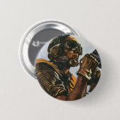 WWII Gunner Ronde Button 5,7 Cm (Voorkant /achterkant)