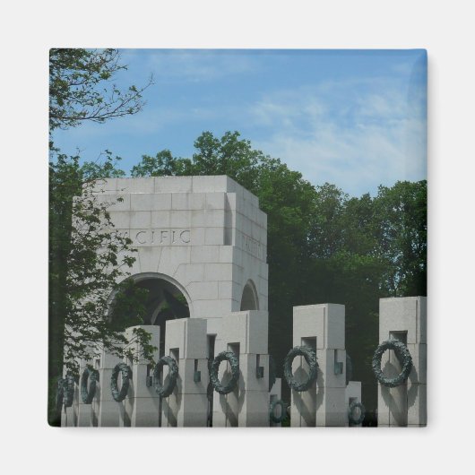 WWII-herdenkingskransen II in Washington DC Magneet (Voorkant)