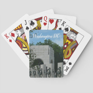 WWII-herdenkingskransen II in Washington DC Pokerkaarten