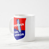 WWII herinnert zich Pearl Harbour Koffiemok (Voorkant links)