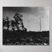 WWII Hiroshima After Atomic Bomb Poster (Voorkant)