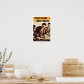 WWII Hoesje Hoesten -  patriottisme Poster (Keuken)