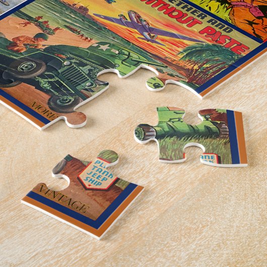  WWII HOMEFRONT GAMES, TIJDSCHRIFTEN ETC LEGPUZZEL (Zijkant)