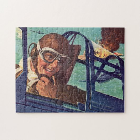 WWII-hondengevecht in de lucht van 1940 Legpuzzel (Horizontaal)