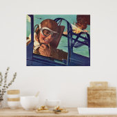 WWII-hondengevecht in de lucht van 1940 Poster (Keuken)