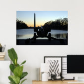 WWII Howitzer Silhouette Poster (Thuiskantoor)