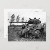 WWII KIA British Firefly Tank, Nederland Briefkaart (Voorkant / Achterkant)