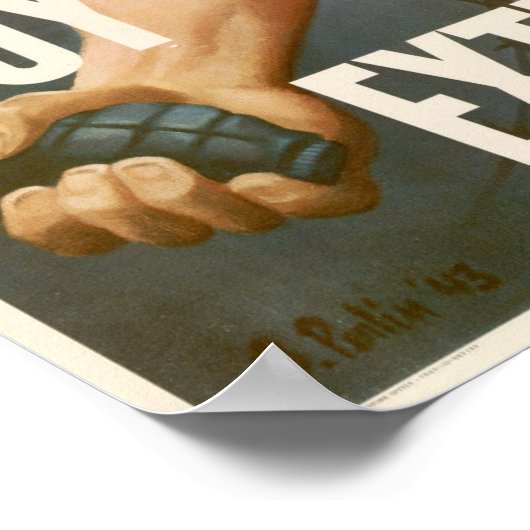 WWII Kopen oorlogsobligaties Poster (Hoek)