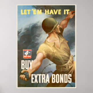 WWII Kopen oorlogsobligaties Poster