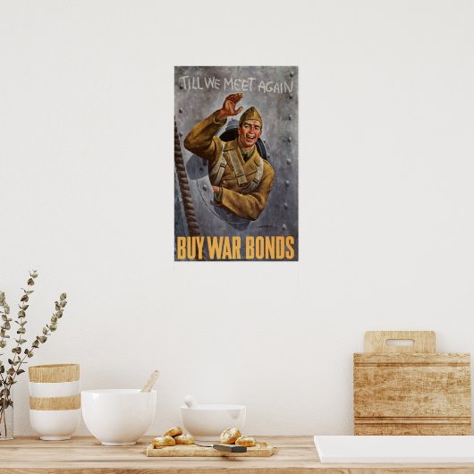 WWII Kopen oorlogsobligaties Poster (Keuken)