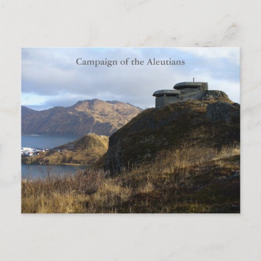 WWII Lookout Bunker, Unalaska Island Briefkaart (Voorkant)