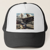 WWII Luftwaffe Ground Crew + ME-110 Trucker Pet (Voorkant)