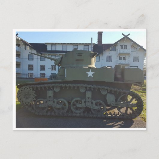 WWII M4 Sherman Tank Briefkaart (Voorkant)