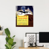 WWII Malaria Mosquito Poster (Thuiskantoor)