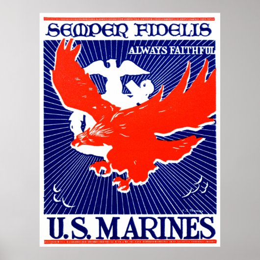 WWII Marine Corps Poster (Voorkant)