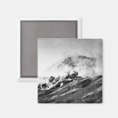 WWII Marines op Iwo Jima Beachhead Magneet (Voorkant / Achterkant)