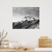 WWII Marines op Iwo Jima Beachhead Poster (Keuken)