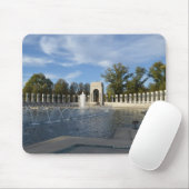 WWII Memorial Fountain. Atlantische zijde Muismat (Met muis)