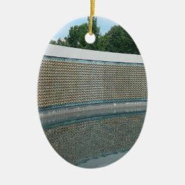 WWII Memorial Freedom Wall in Washington DC Keramisch Ornament