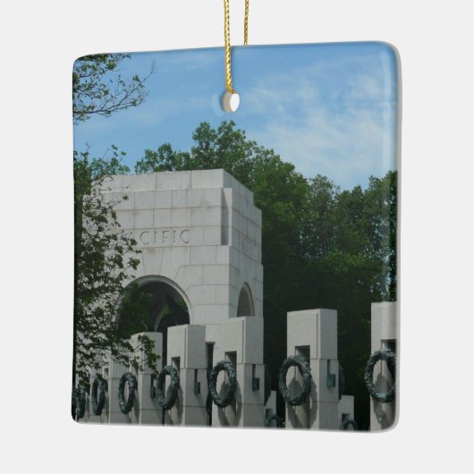 WWII Memorial Wreaten II in Washington DC Keramisch Ornament (Links)