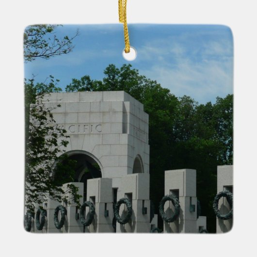 WWII Memorial Wreaten II in Washington DC Keramisch Ornament (Voorkant)