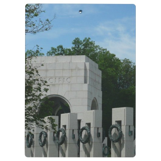 WWII Memorial Wreaten II in Washington DC Klembord (Achterkant)