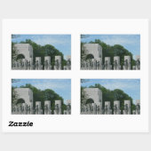 WWII Memorial Wreaten II in Washington DC Rechthoekige Sticker (Vel)