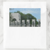 WWII Memorial Wreaten II in Washington DC Rechthoekige Sticker (Tas)