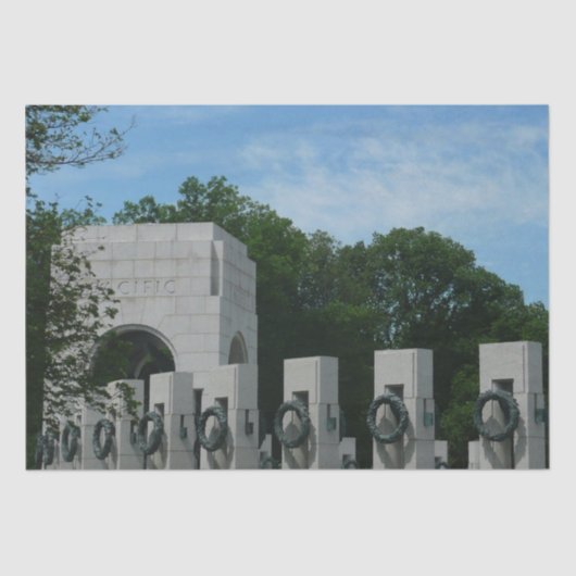 WWII Memorial Wreaten II in Washington DC Tissuepapier (Voorkant)