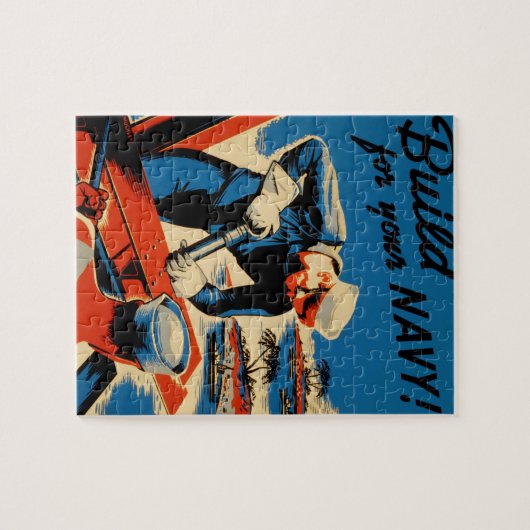 WWII Navy Poster Design Legpuzzel (Horizontaal)