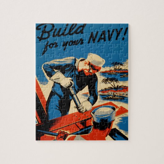WWII Navy Poster Design Legpuzzel (Verticaal)