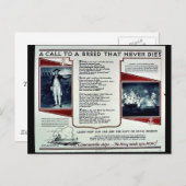 Wwii Navy Recruit2 Briefkaart (Voorkant / Achterkant)