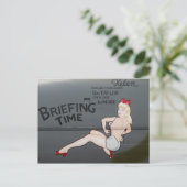 WWII Nose Art Briefkaart (Staand voorkant)