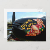 WWII Nose Art Briefkaart (Voorkant / Achterkant)